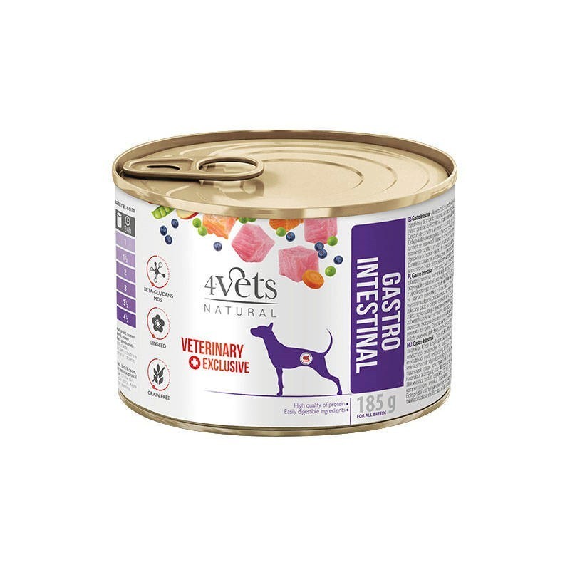 4VETS Natural Gastro Intestinal Dog - mokra karma dla psa - 185 g 4VETS Natural Gastro Intestinal Dog - mokra karma dla psa - 185 g