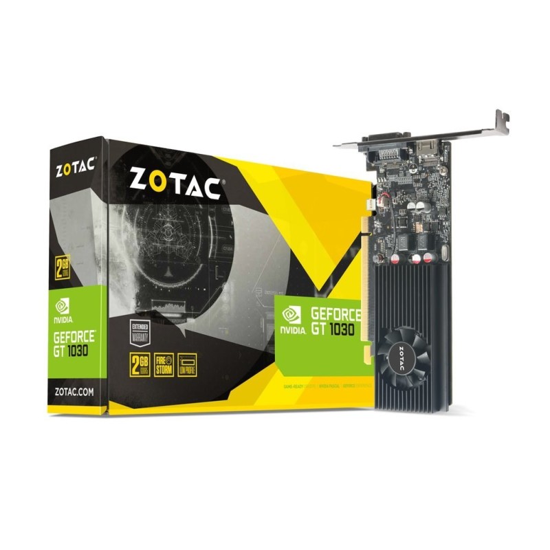 Zotac GT 1030 LP 2GB GDDR5 64b DVI-D HDMI Zotac GT 1030 LP 2GB GDDR5 64b DVI-D HDMI