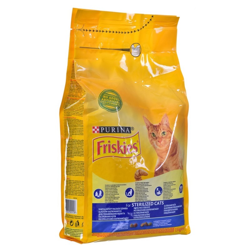 FRISKIES Cat Sterile - łosoś, warzywa 1,5kg