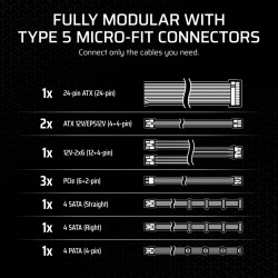CORSAIR SF Series SF850 80 PLUS Platinum SFX