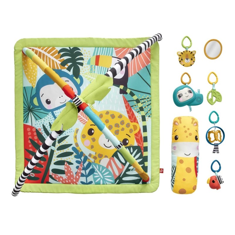 Fisher Price Mata edukacyjna 3w1 Las tropikalny HJW08 Fisher Price Mata edukacyjna 3w1 Las tropikalny HJW08