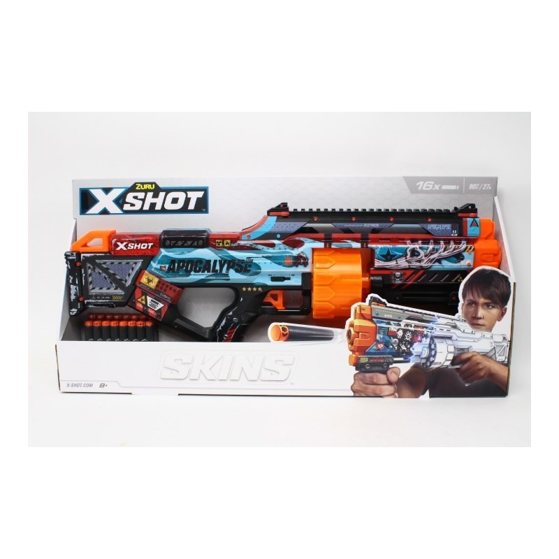 ZURU X-SHOT Skins Last wyrzutnia 16-st. 36518D