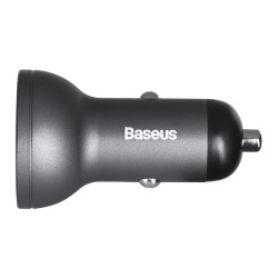 BASEUS ŁADOWARKA SAMOCHODOWA Z WYŚWIETLACZEM,2XUSB