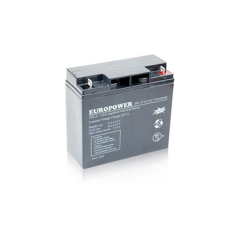 Akumulator AGM EUROPOWER serii EPL 12V 17Ah Akumulator AGM EUROPOWER serii EPL 12V 17Ah