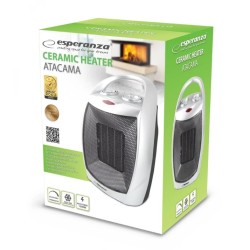 Termowentylator elektryczny Esperanza EHH006 (1500W 3 stopnie grzania kolor czarny, kolor srebrny)