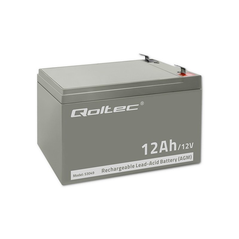 QOLTEC AKUMULATOR AGM | 12V | 12AH QOLTEC AKUMULATOR AGM | 12V | 12AH