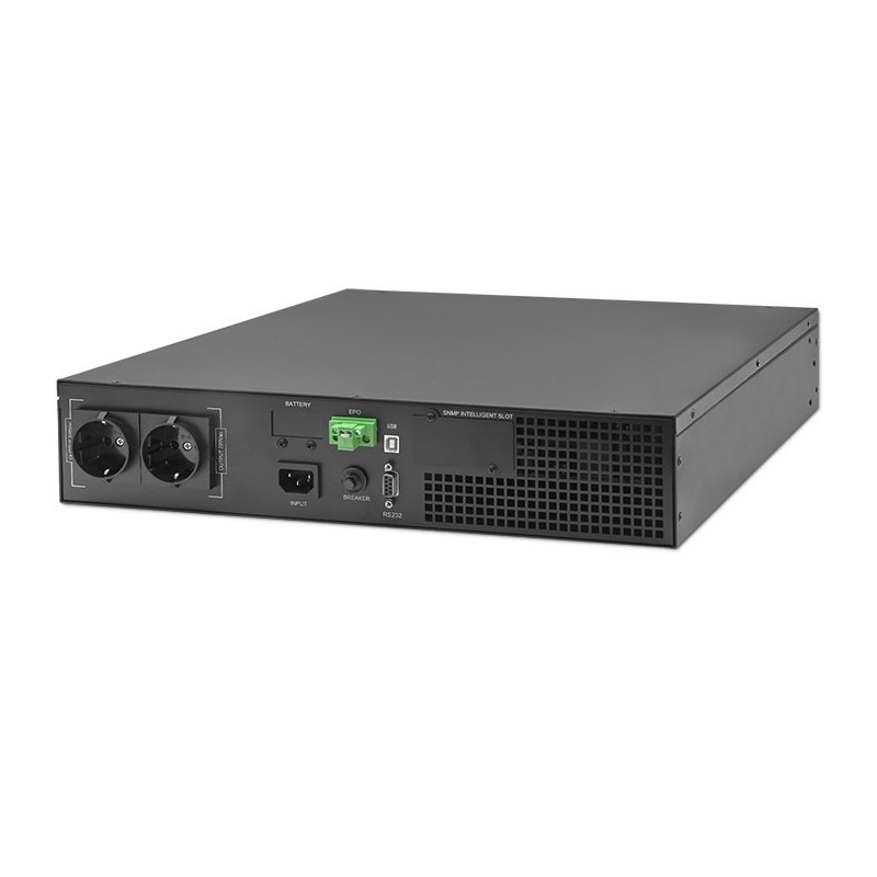 QOLTEC ZASILACZ AWARYJNY UPS DO RACK 1KVA | 1000W | POWER FACTOR 1.0 | LCD | EPO | USB | ON-LINE