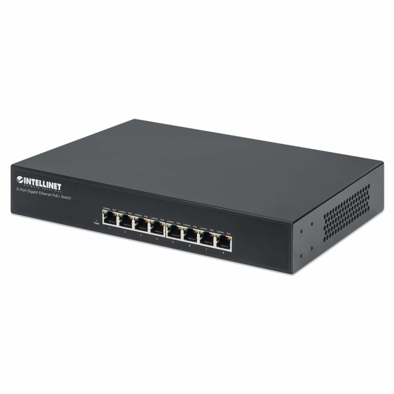 INTELLINET GIGABIT SWITCH 8X 10/100/1000 RJ45 POE+ 140W 19 RACK 560641 INTELLINET GIGABIT SWITCH 8X 10/100/1000 RJ45 POE+ 140W 19 RACK 560641