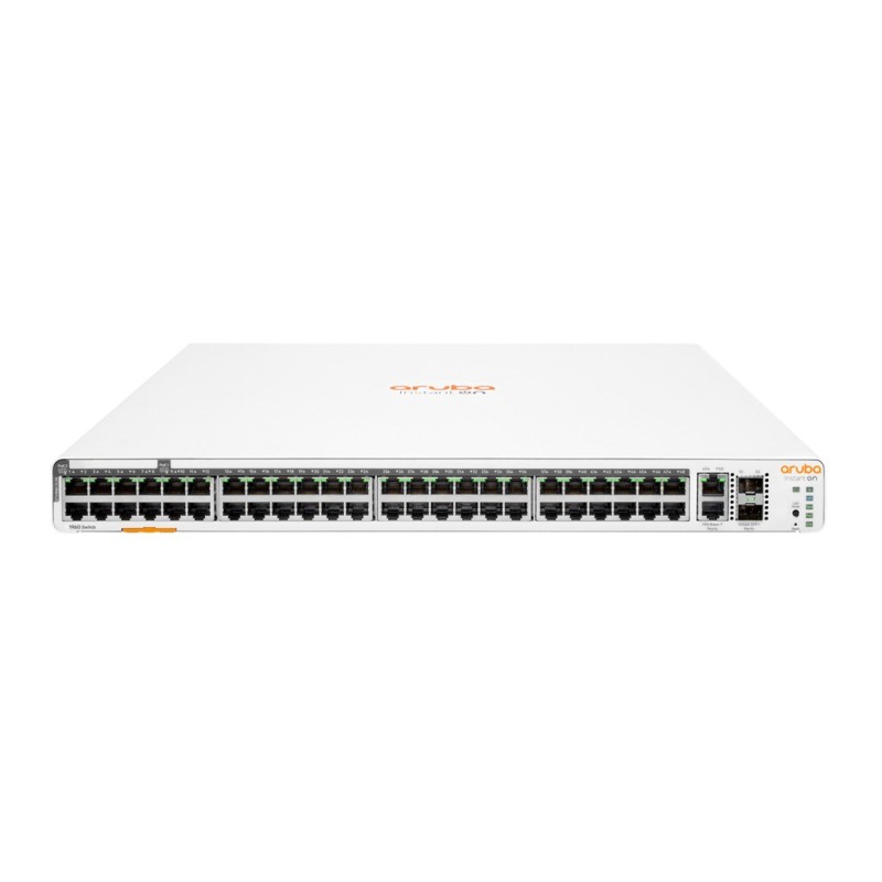 HPE Aruba Networking Aruba Instant On 1960 48G 40p Class4 8p Class6 PoE 2XGT 2SFP+ 600W Zarządzany L2+ Gigabit Ethernet HPE Aruba Networking Aruba Instant On 1960 48G 40p Class4 8p Class6 PoE 2XGT 2SFP+ 600W Zarządzany L2+ Gigabit Ethernet