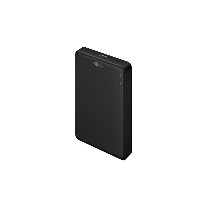 Magnetyczny bezprzewodowy power bank Goobay | 70183 | 10000 mAh | Złącze USB-C | Czarny Magnetyczny bezprzewodowy power bank Goobay | 70183 | 10000 mAh | Złącze USB-C | Czarny