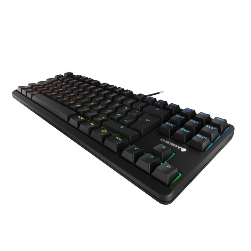 Klawiatura CHERRY G80-3000N RGB TKL Uniwersalne USB QWERTZ Niemiecki Czarny Klawiatura CHERRY G80-3000N RGB TKL Uniwersalne USB QWERTZ Niemiecki Czarny