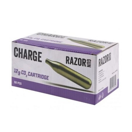Kapsuły CO2 RazorGun 12g - 50 sztuk w pudełku