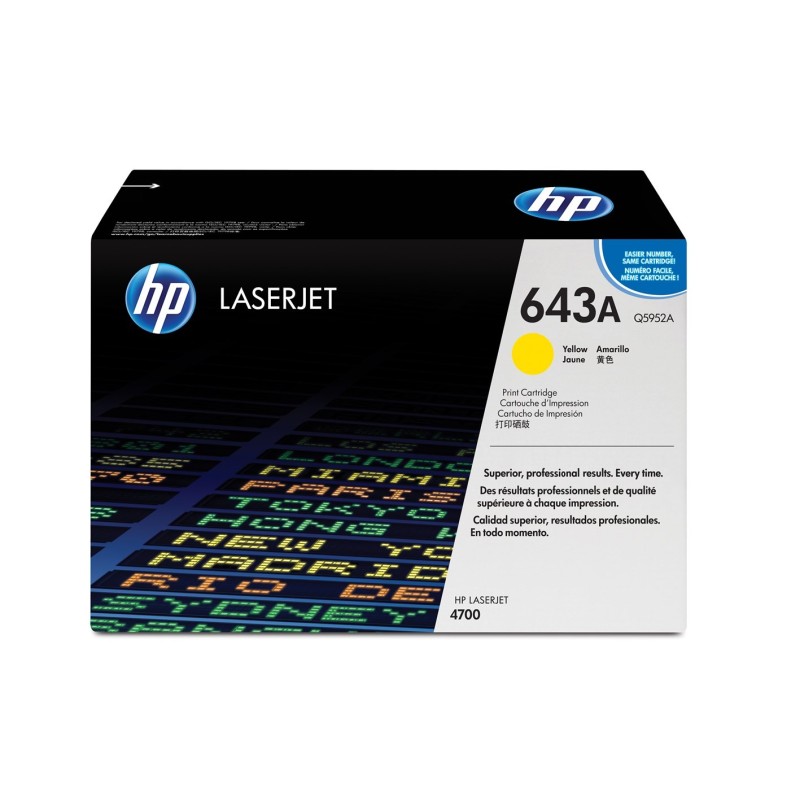 HP Toner Żółty HP643A Q5952A, 10000 str. HP Toner Żółty HP643A Q5952A, 10000 str.