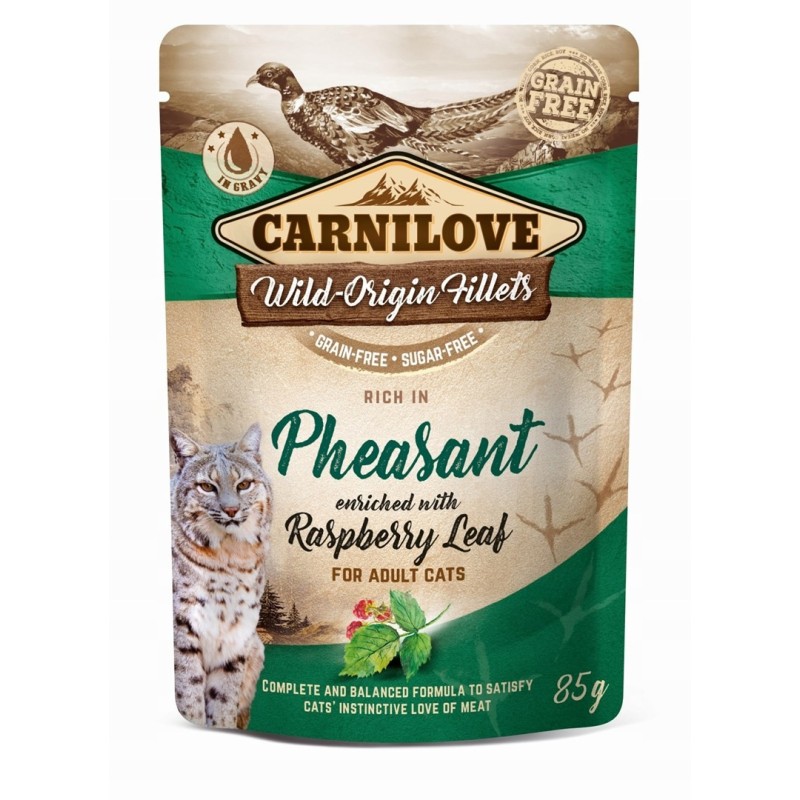 Carnilove Cat Pouch Pheasant&Raspberry Leaves 85g Carnilove Cat Pouch Pheasant&Raspberry Leaves 85g
