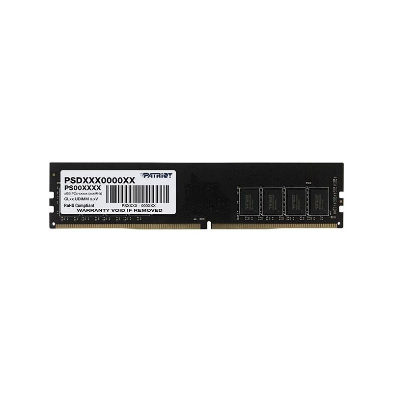 Patriot Signature Series DDR4 8GB (1 x 8GB) 3200MT/s UDIMM Single PSD48G32002 Patriot Signature Series DDR4 8GB (1 x 8GB) 3200MT/s UDIMM Single PSD48G32002