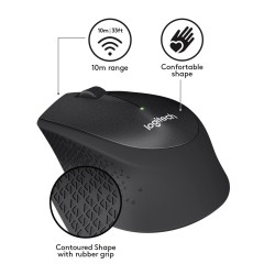 Mysz Logitech M330 910-004909 (USB 2.0 kolor czarny optyczna)