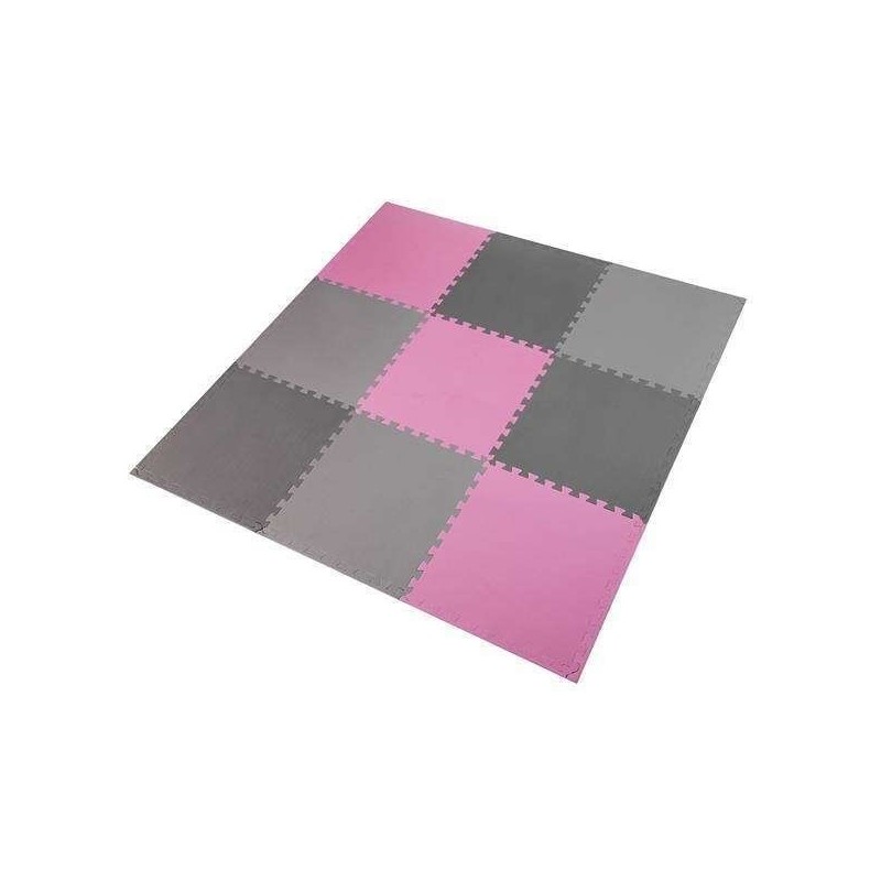 Mata puzzle Multipack One Fitness MP10 różowo-szare 9 elementów 10 mm Mata puzzle Multipack One Fitness MP10 różowo-szare 9 elementów 10 mm