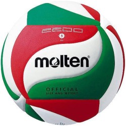 Piłka do siatkówki Molten V5M2200 biało-czerwono-zielona rozm. 5