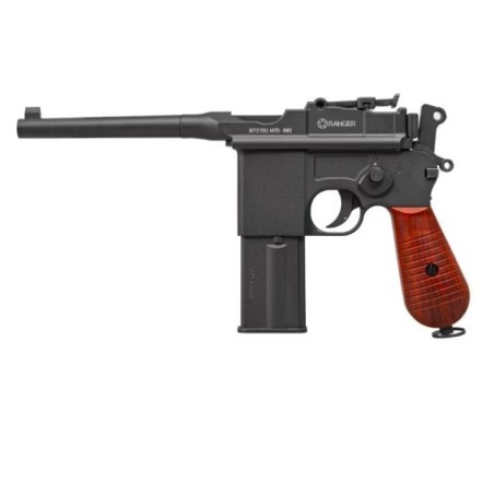 Pistolet wiatrówka RANGER M712 Broomhandle FULL AUTO BLOWBACK k.4,5BBs 19-strzał. KWC