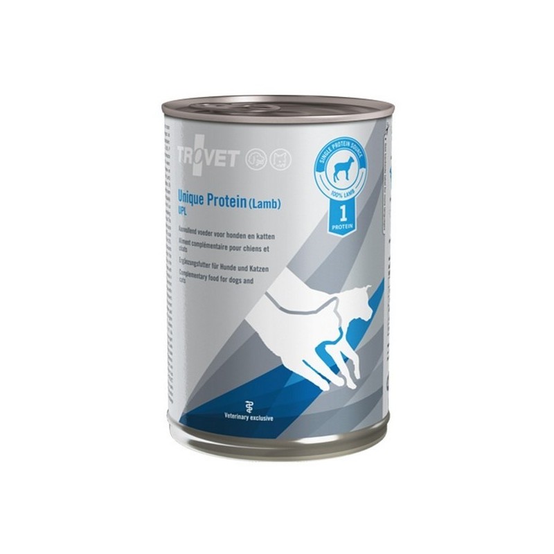 TROVET Unique Protein UPL z jagnięciną - mokra karma dla psa i kota - 400 g TROVET Unique Protein UPL z jagnięciną - mokra karma dla psa i kota - 400 g