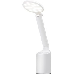 Nowoczesna lampka na biurko LED Activejet FUTURE biała z wbudowaną baterią akumulatorem wielokrotnego ładowania
