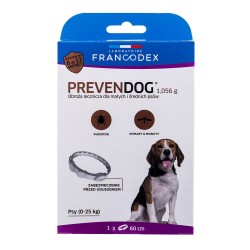 FRANCODEX Obroża biobójcza PREVENDOG 60 cm dla małych i średnich psów do 25 kg - 1 szt.
