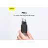BASEUS ŁADOWARKA SIECIOWA Z KABLEM USB-C DO USB-C TZCCSUP-L01 SUPER SI 1C 25W CZARNA
