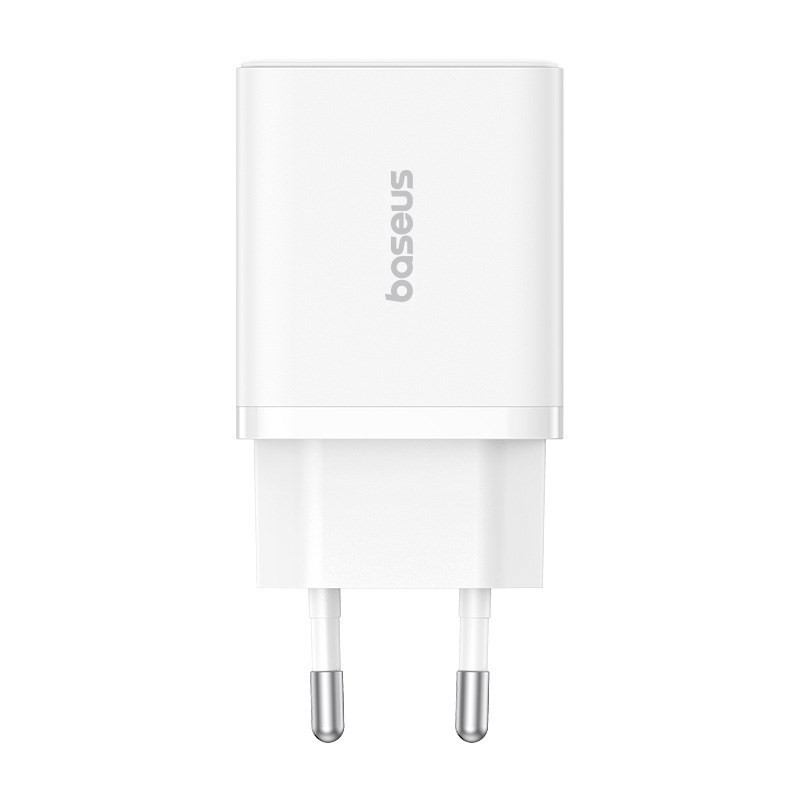 Ładowarka sieciowa Baseus Cube C+U 30W EU (moon white) Ładowarka sieciowa Baseus Cube C+U 30W EU (moon white)