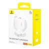 Ładowarka sieciowa Baseus Cube C+U 30W EU (moon white)