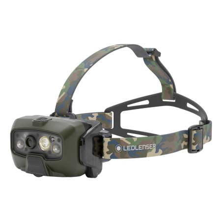 Ledlenser HF8R Core RGB Camouflage - latarka czołowa LED, zielona