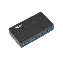 Huby i koncentratory USB UNITEK Y-HB03001 3.2 Gen 1 5000 Mbit/s Czarny