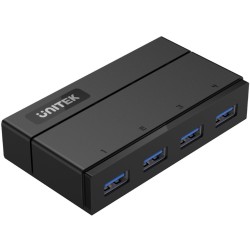 Huby i koncentratory USB UNITEK Y-HB03001 3.2 Gen 1 5000 Mbit/s Czarny