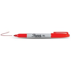 Sharpie-marker Fine czerwony