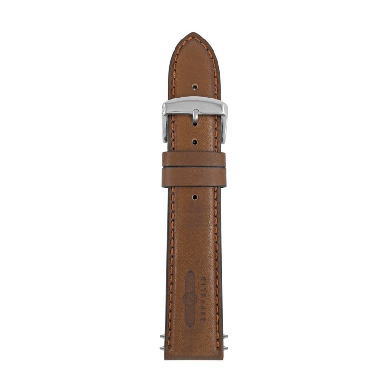 Pasek skórzany Zeppelin brązowy, 22 mm