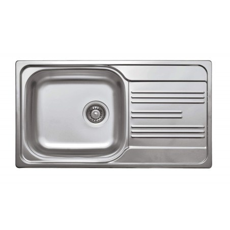Zlewozmywak stalowy 1-komorowy z ociekaczem ZEX 0113 5907650842408