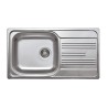Zlewozmywak stalowy 1-komorowy z ociekaczem ZEX 0113 5907650842408