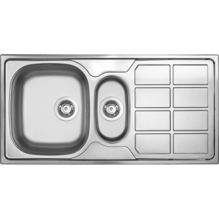 Zlewozmywak stalowy 1.5-komorowy z ociekaczem ZEO_051A 5908212073605