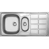 Zlewozmywak stalowy 1.5-komorowy z ociekaczem ZEO_051A 5908212073605
