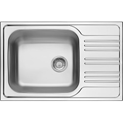 Zlewozmywak stalowy 1-komorowy z ociekaczem ZEX_011B 5908212034224