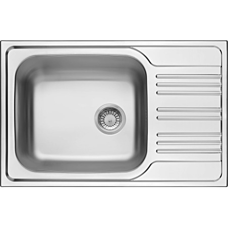 Zlewozmywak stalowy 1-komorowy z ociekaczem ZEX_011B 5908212034224