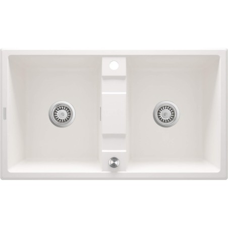 Zlewozmywak granitowy 2-komorowy ZQE_A203 5908212081358