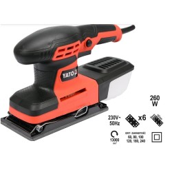 Yato YT-82230 przenośna szlifierka Losowa szlifierka oscylacyjna Czarny, Pomarańczowy 260 W