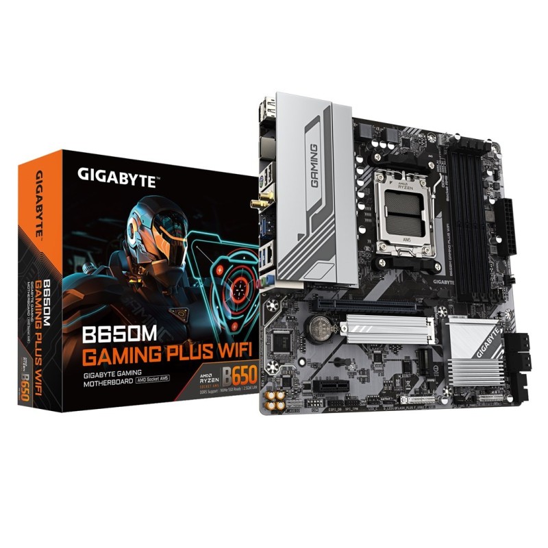 Płyta główna AMD B650 SAM5 MATX/B650M GAMING PLUS WF GIGABYTE Płyta główna AMD B650 SAM5 MATX/B650M GAMING PLUS WF GIGABYTE