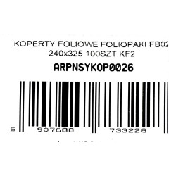 KOPERTY FOLIOWE FOLIOPAKI FB02 240X325 100SZT KF2