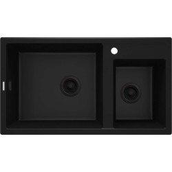 Zlewozmywak granitowy 2-komorowy ZQE_N20B 5908212095935