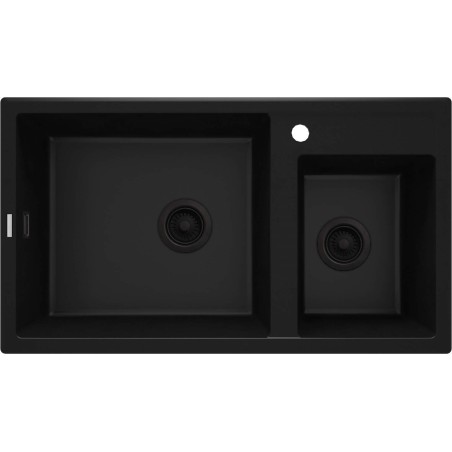 Zlewozmywak granitowy 2-komorowy ZQE_N20B 5908212095935