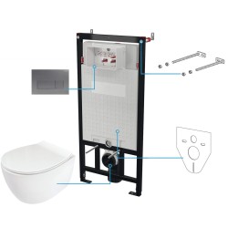 Zestaw WC podtynkowy 6 w 1