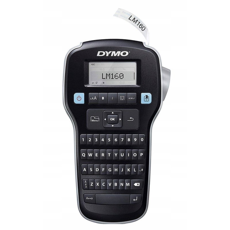 DYMO LabelManager DY LM 160 drukarka etykiet Termiczny druk atramentowy 180 x 180 DPI 12 mm/s D1 QWERTY DYMO LabelManager DY LM 160 drukarka etykiet Termiczny druk atramentowy 180 x 180 DPI 12 mm/s D1 QWERTY