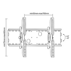Uchwyt do telewizora 37-70" 75kg Maclean MC-521 B