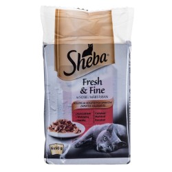 SHEBA Fresh & Fine mięsne dania w sosie - mokra karma dla kota - 6x50 g